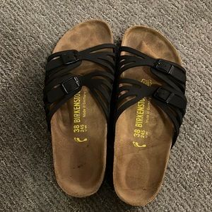 Birkenstock Women's Granada Footbed Sandal - Black - 38